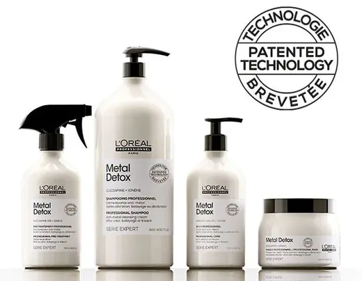 L’Oréal Professionnel Metal Detox spray, shampoo and mask